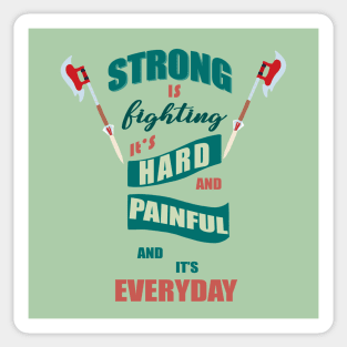 strong is fighting Sticker